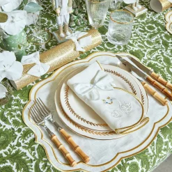 Gold Garland Dinner Plates (Set Of 4)|Mrs. Alice Clearance