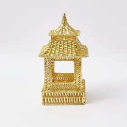 Gold Rattan Pagoda Lantern|Mrs. Alice