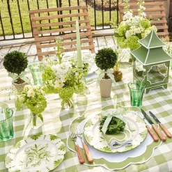 Green Applique Napkins (Set Of 4)|Mrs. Alice Outlet