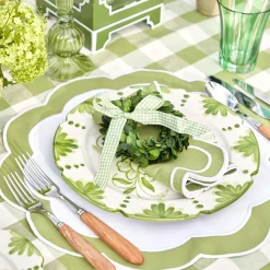 Green Applique Napkins (Set Of 4)|Mrs. Alice Outlet