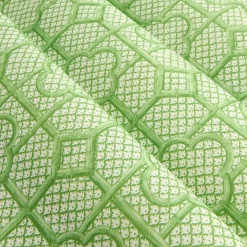 Green Bamboo Trellis Fabric|Mrs. Alice Clearance