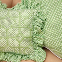 Green Bamboo Trellis Fabric|Mrs. Alice Clearance