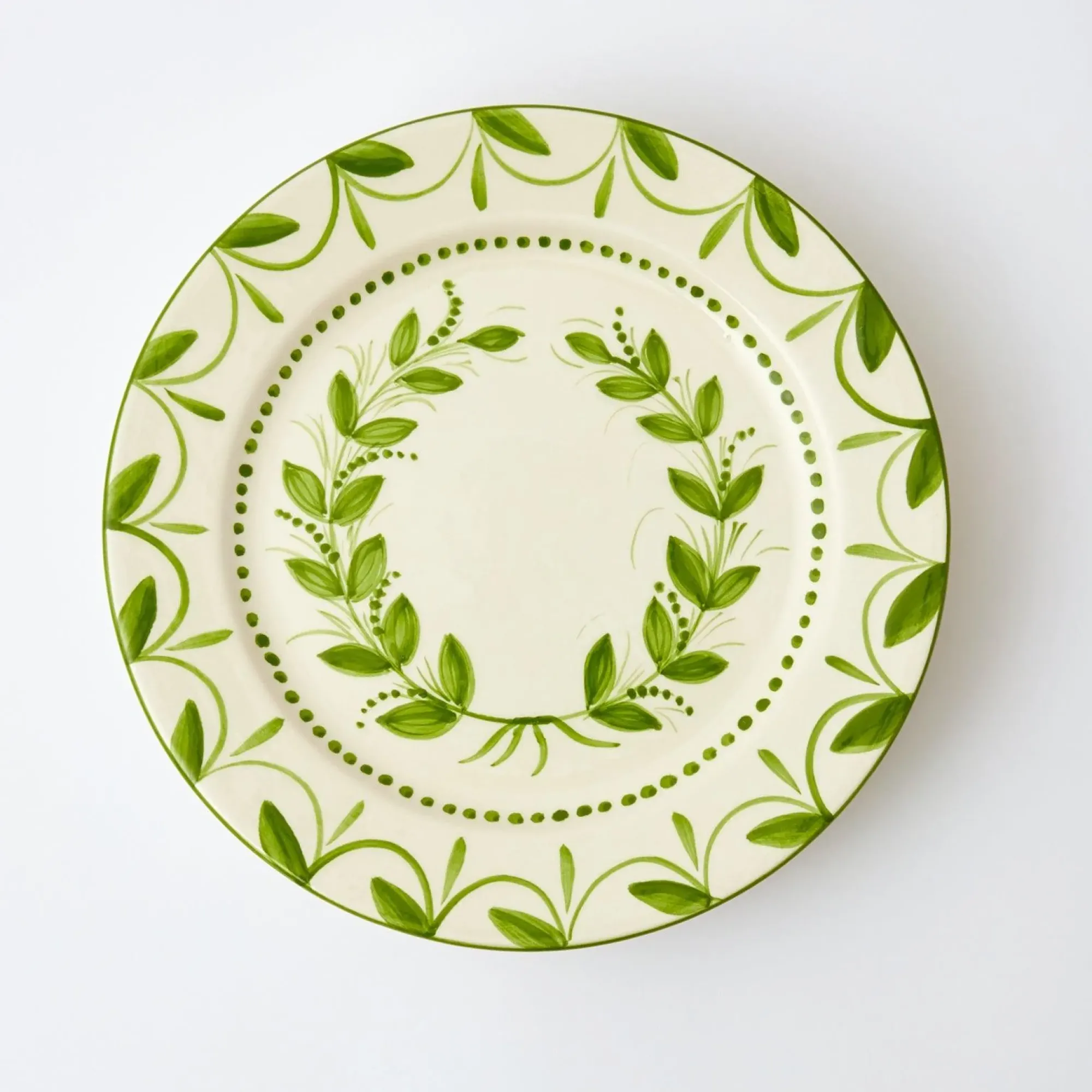 Green Garland Dinner Plates (Set Of 4)|Mrs. Alice Discount