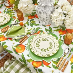 Green Garland Dinner Plates (Set Of 4)|Mrs. Alice Sale