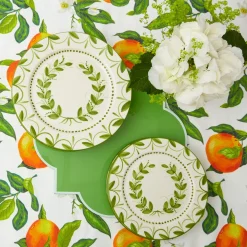 Green Garland Starter Plates (Set Of 4)|Mrs. Alice Discount