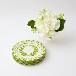Green Garland Starter Plates (Set Of 4)|Mrs. Alice Clearance