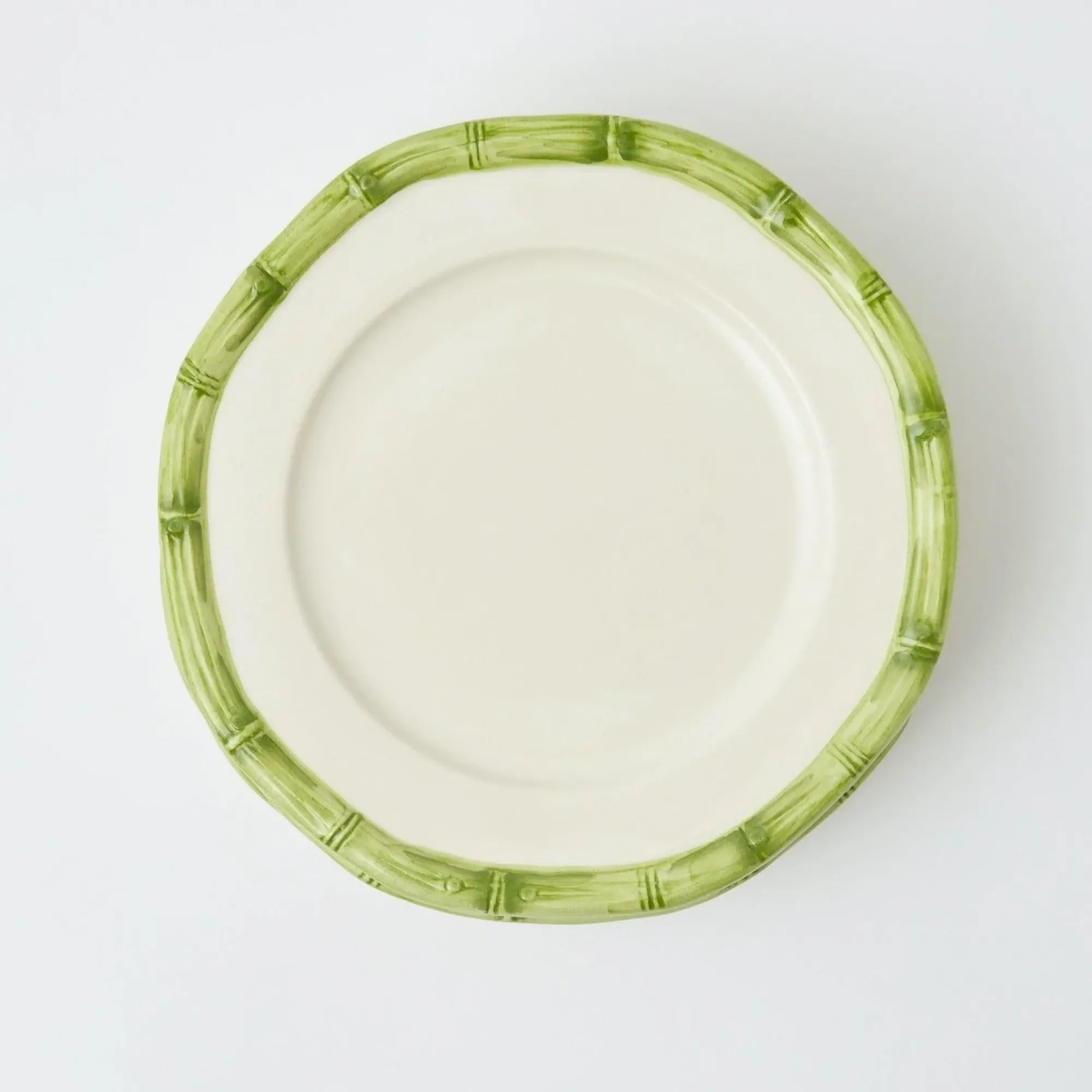 Green Geometric Bamboo Starter Plate (Set Of 4)|Mrs. Alice New