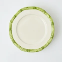 Green Geometric Bamboo Starter Plate (Set Of 4)|Mrs. Alice Sale