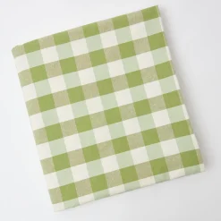 Green Gingham Tablecloth|Mrs. Alice