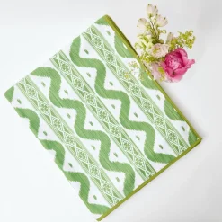 Green Ikat Tablecloth|Mrs. Alice Sale