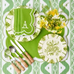 Green Ikat Tablecloth|Mrs. Alice Sale