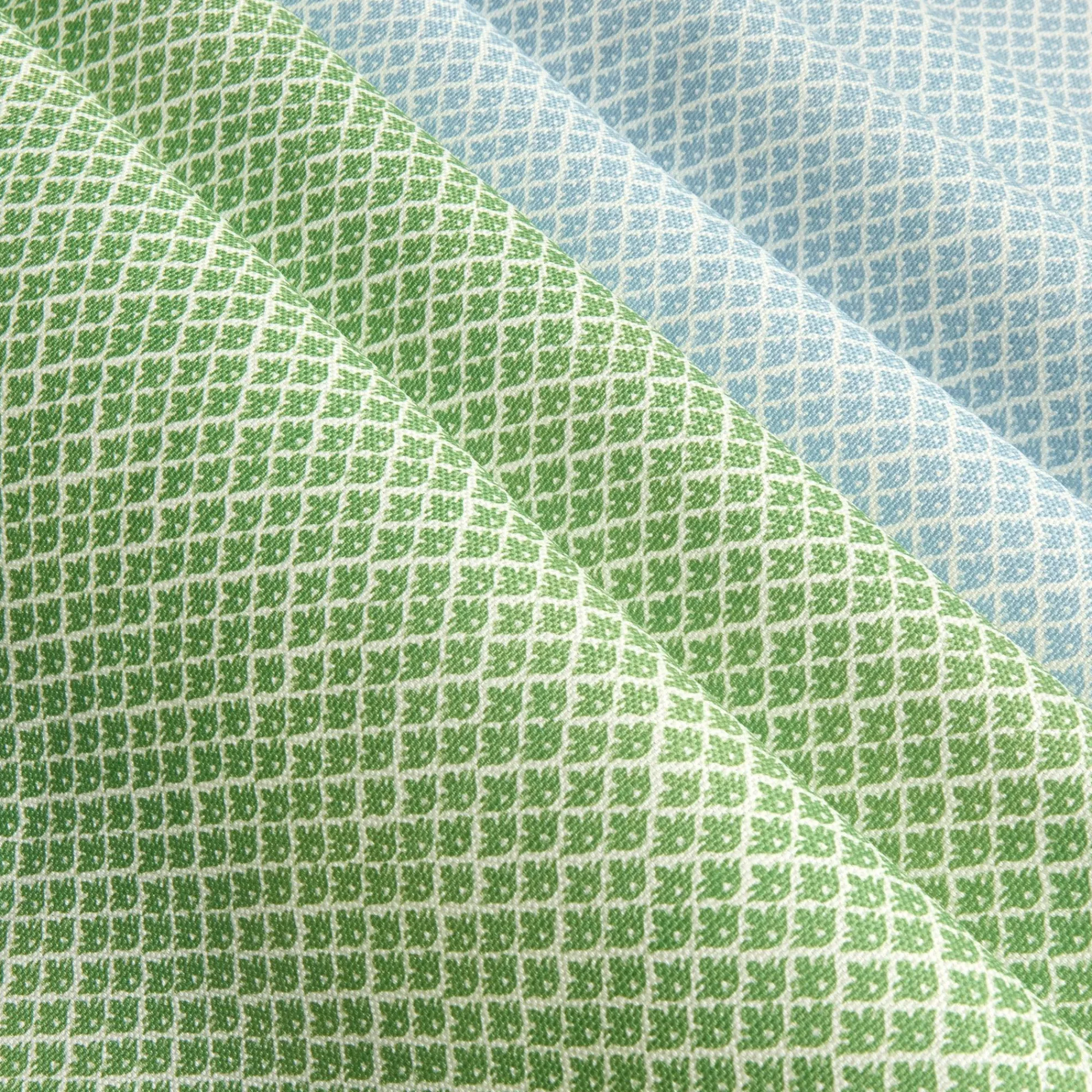 Green Lotus Flower Fabric|Mrs. Alice Clearance