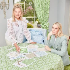 Green Lotus Flower Fabric|Mrs. Alice Clearance