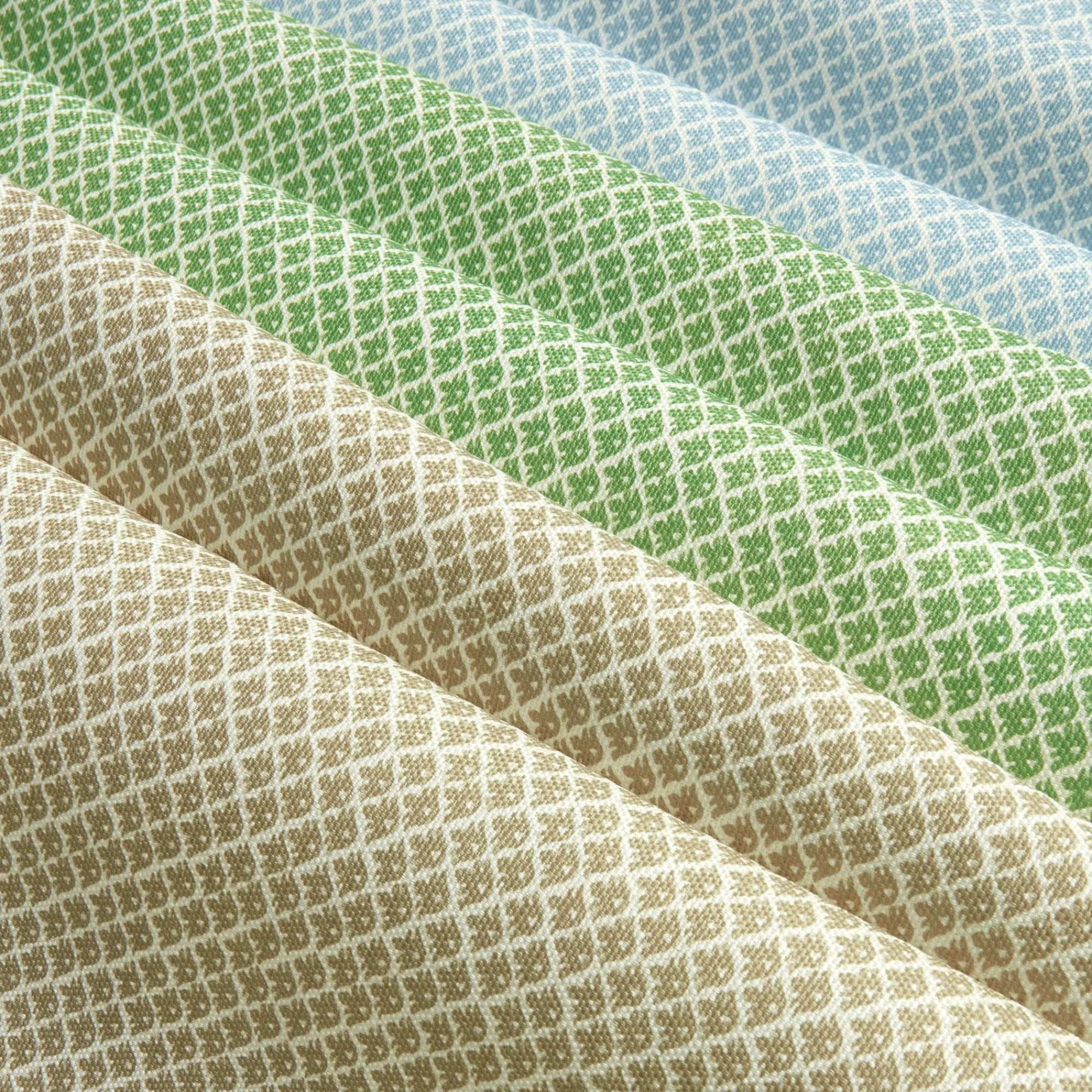 Green Lotus Flower Fabric|Mrs. Alice Clearance