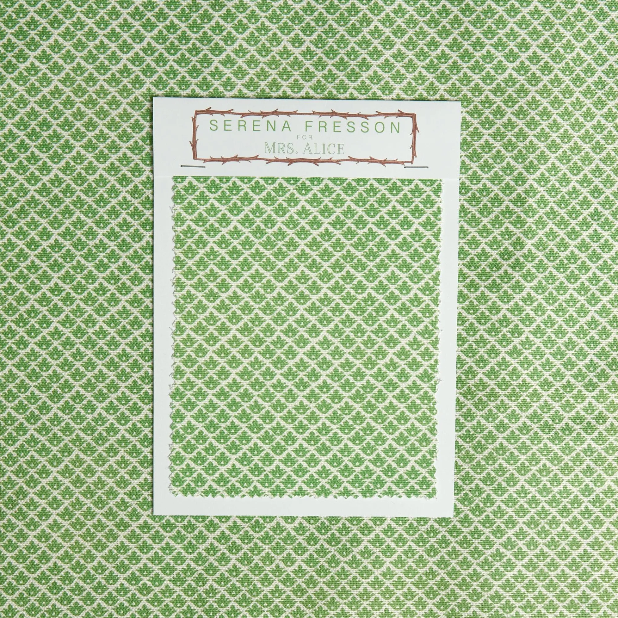 Green Lotus Flower Fabric|Mrs. Alice Clearance