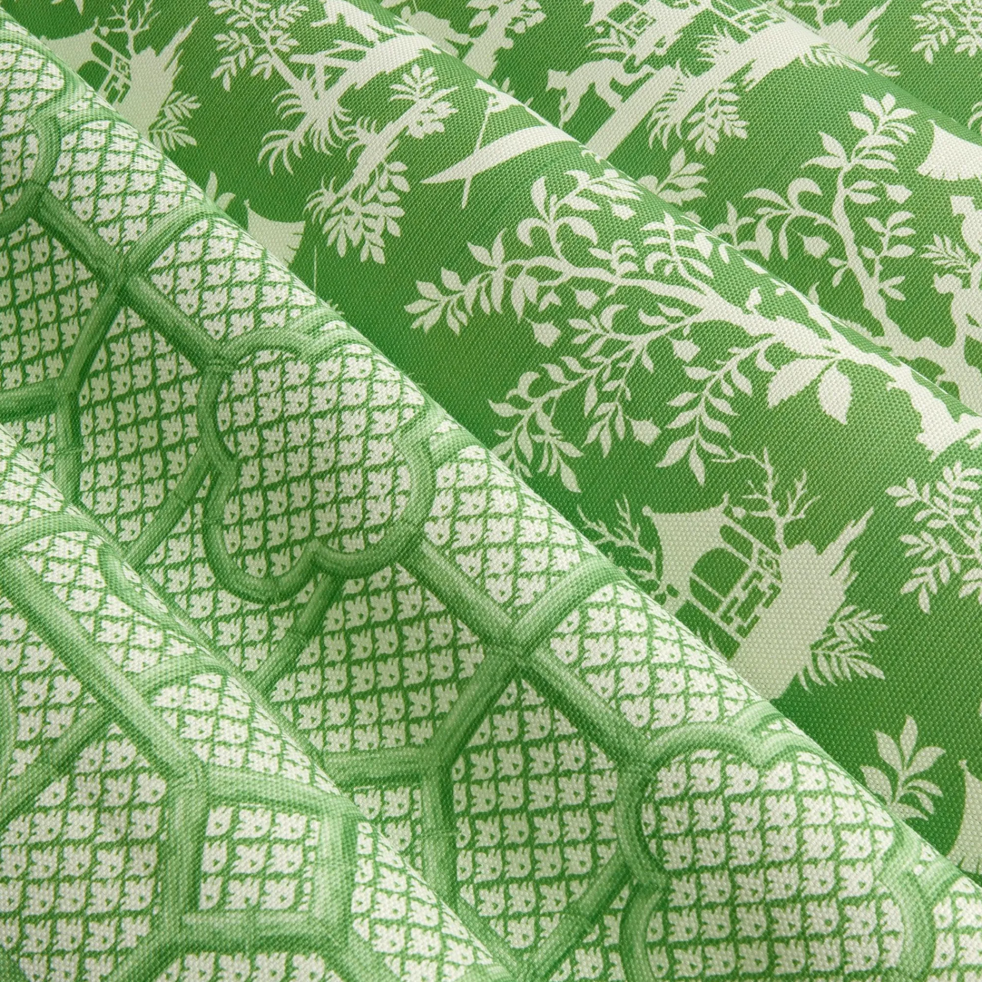 Green Pagoda Garden Fabric|Mrs. Alice Discount