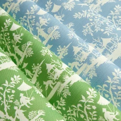 Green Pagoda Garden Fabric|Mrs. Alice Discount