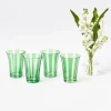 Green Positano Glasses (Set Of 4)|Mrs. Alice