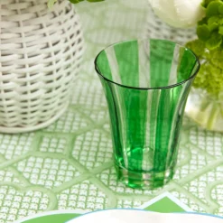 Green Positano Glasses (Set Of 4)|Mrs. Alice