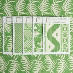 Green Trailing Ferns Fabric|Mrs. Alice Clearance