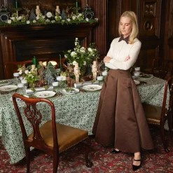 Heidi & Hans Skier Dinner Plate (Set Of 4)|Mrs. Alice