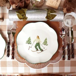 Heidi & Hans Skier Dinner Plate (Set Of 4)|Mrs. Alice Discount