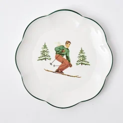 Heidi & Hans Skier Dinner Plate (Set Of 4)|Mrs. Alice Discount