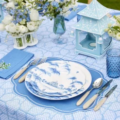 Hobnail Navy Glasses & Jug Set|Mrs. Alice Best