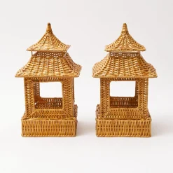 Honey Rattan Pagoda Lantern|Mrs. Alice New