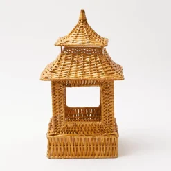 Honey Rattan Pagoda Lantern|Mrs. Alice Discount