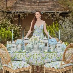 Hydrangea Seat Pad Cushions (Set Of 4)|Mrs. Alice Hot