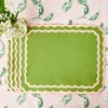 Isla Green & Pink Placemats (Set Of 4)|Mrs. Alice Clearance