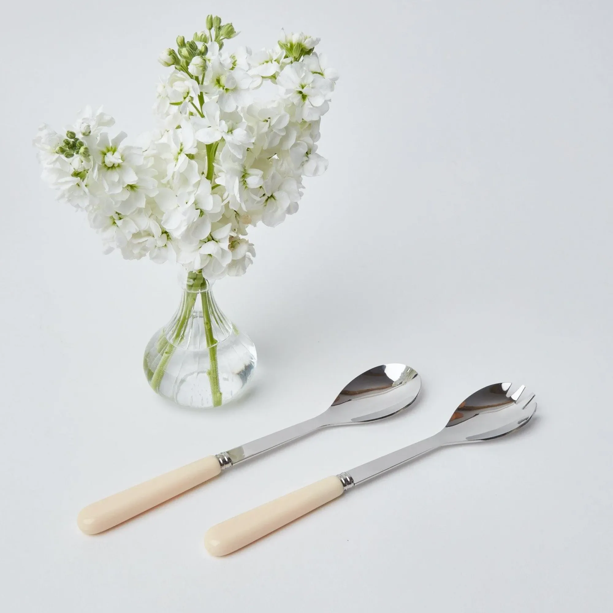 Ivory Salad Servers|Mrs. Alice Clearance