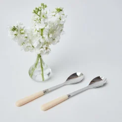 Ivory Salad Servers|Mrs. Alice Hot