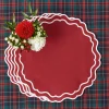 Katherine Berry Red Placemats (Set Of 4)|Mrs. Alice Outlet