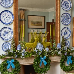 Large Blue Velvet Bow|Mrs. Alice Online