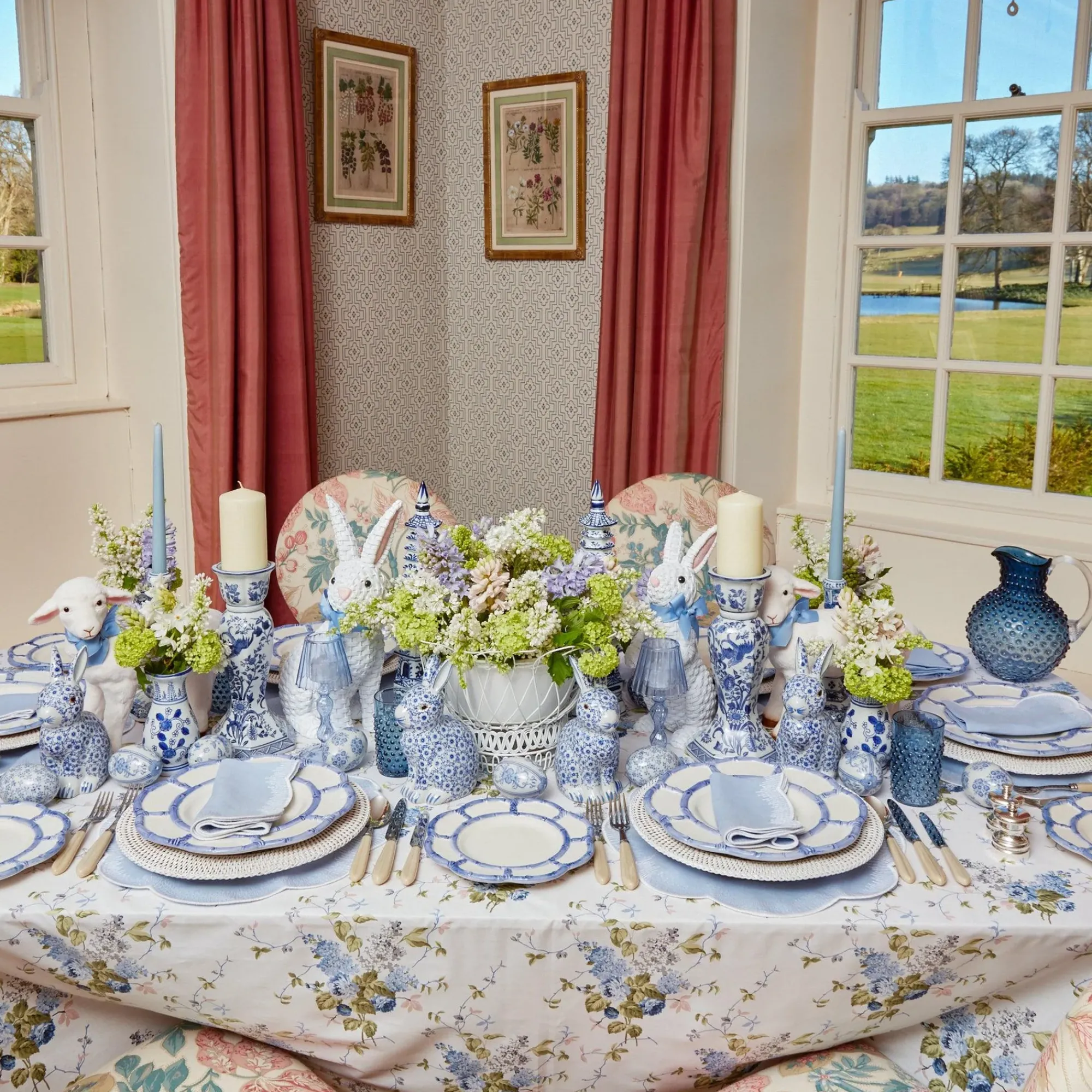 Large Chinoiserie Candle Holder|Mrs. Alice Clearance