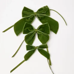 Large Forest Green Napkin Bow (Pair)|Mrs. Alice Online