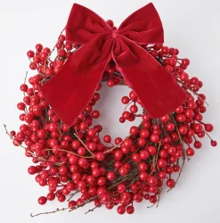 Large Ruby Red Velvet Bow|Mrs. Alice Clearance