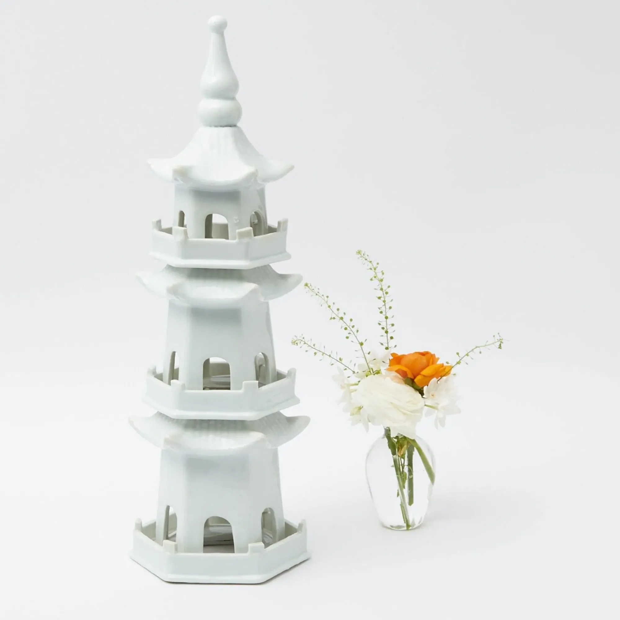 Large White Porcelain Pagoda|Mrs. Alice Sale
