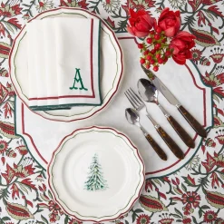 Liberty Candy Cane Napkins (Set Of 4)|Mrs. Alice New