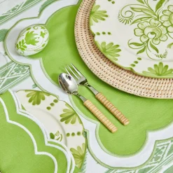 Light Brown Rattan Effect Childrens Cutlery (3 Piece)|Mrs. Alice Outlet