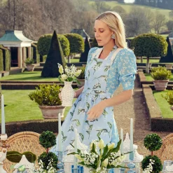 Lily Of The Valley Frilled Apron|Mrs. Alice Clearance