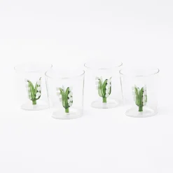 Lily Of The Valley Glasses (Set Of 4)|Mrs. Alice Hot