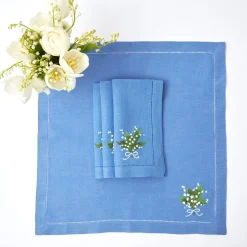 Lily Of The Valley Napkins (Set Of 4)|Mrs. Alice Outlet