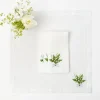 Lily Of The Valley White Linen Napkins (Set Of 4)|Mrs. Alice Online