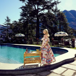 Lorenzo Rattan Bar Cart|Mrs. Alice Online