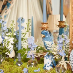 Madeline Azure Candle Holders (Pair)|Mrs. Alice