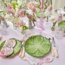 Marguerite Pink Candle Holders (Pair)|Mrs. Alice New