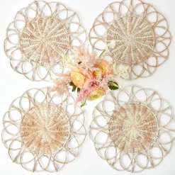 Meredith Woven Placemats (Set Of 4)|Mrs. Alice Clearance